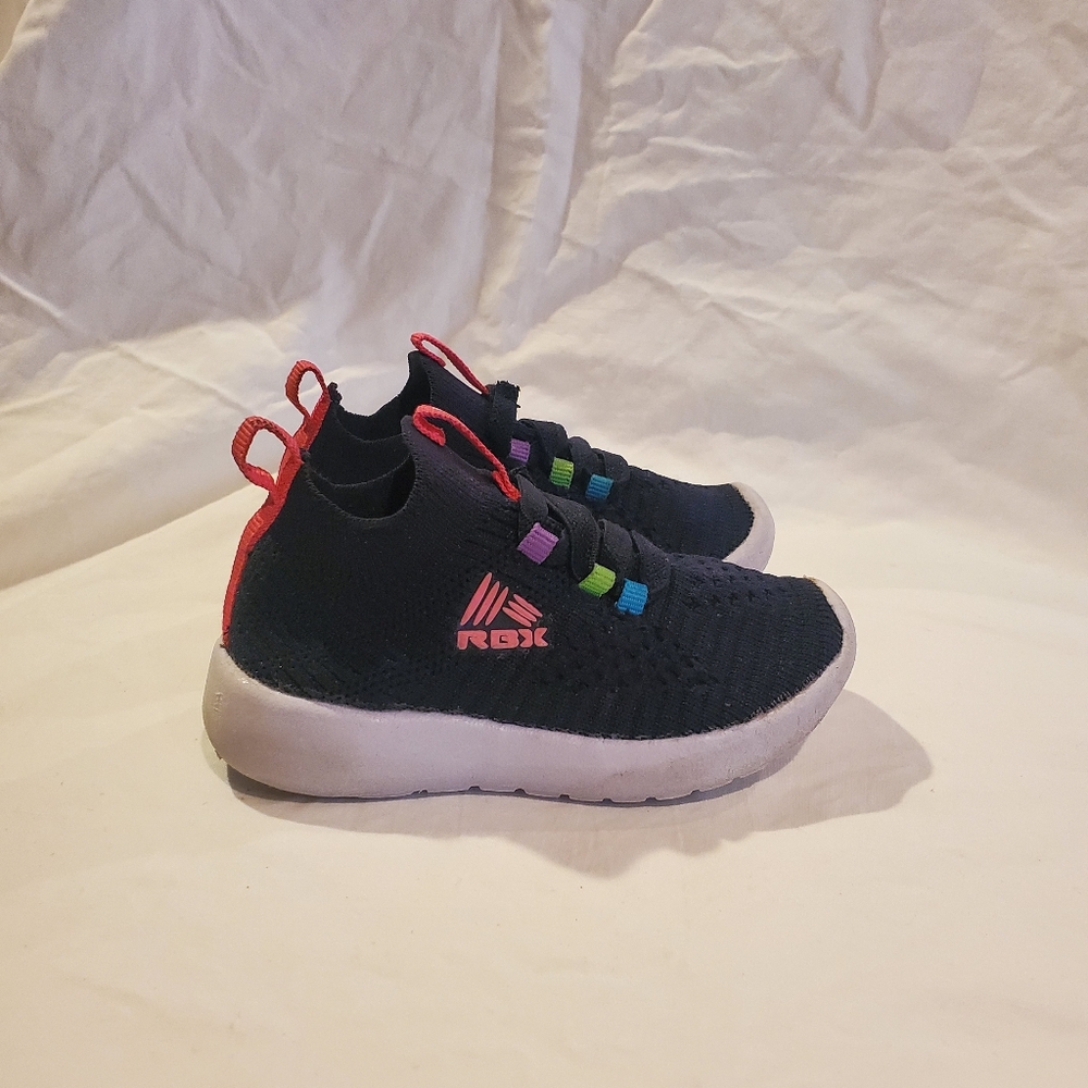 RBX toddler girls knitted slip on sneakers size 4